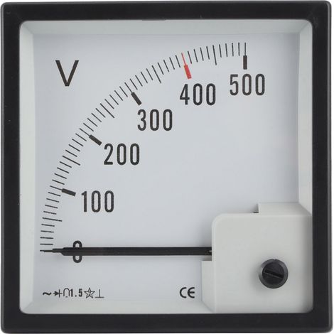 Winkel-Schiffsvoltmeter, Zeigertyp, 0-500 V, für den Einsatz in Schiffsmaschinenräumen (Lieferantenreferenz: WDZ96-ACV 500V) (1/5)