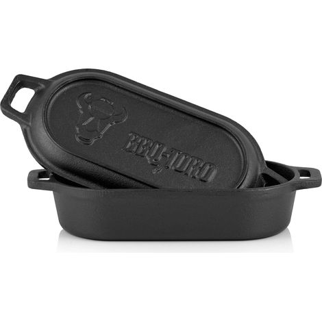 BBQ-Toro Gusseisen Bräter 1 Liter bereits eingebrannt Dutch Oven, Gusstopf