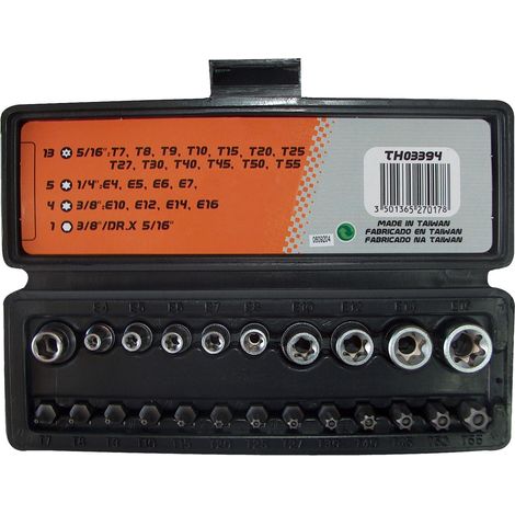 Coffret 23 torx malesfemelles (1/2)