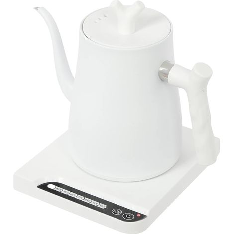Bouilloire Électrique, Chauffage 1000W, Contrôle de 7 Températures, BLANC, UE-a (1/2)