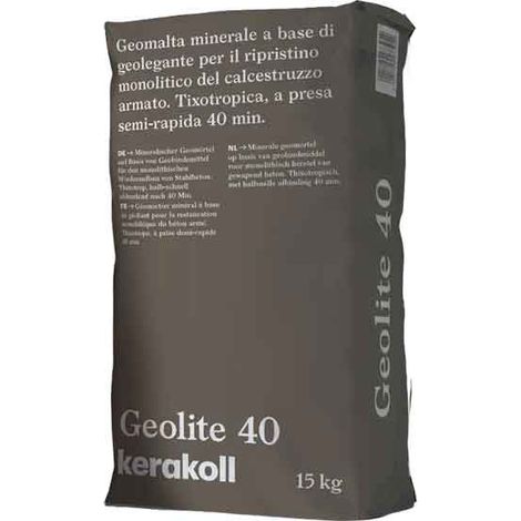 GEOMALTA RASANTE MINERALE 'GEOLITE 40' KERAKOLL 15 Kg Q.TA 15