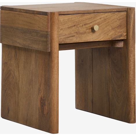Mesita de noche 45x45 cm en madera de mango Antonela SKLUM (1/5)