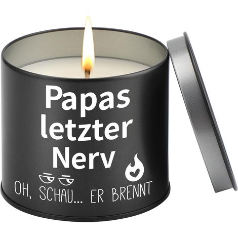 Papa Geschenk Vatertag 9OZ Kerze Metall Spruch Geburtstagsgeschenk (1/5)