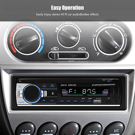 Lecteur MP3 Bluetooth avec Radio FM, USB et Kit Mains Libres pour Voiture - Appels et Musique (1/5)