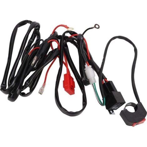 Faisceau de feux de travail à LED 12V 40A pour motocyclette 9-32V, ATV, vélo électrique (1/4)