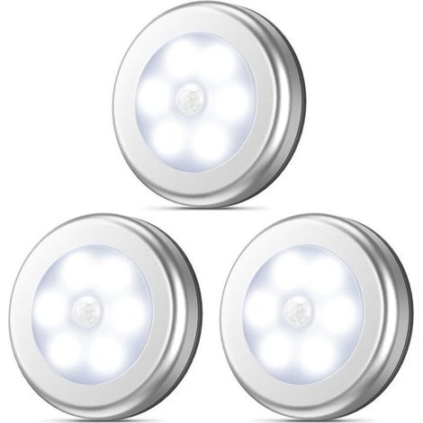 Détecteur de mouvement, Veilleuse LED sans fil sans fil Stick-Anywhere, éclairage de placard, éclairage d'escalier, éclairage de robinet, éclairage de sécurité pour couloir,cuisine (bl (1/2)
