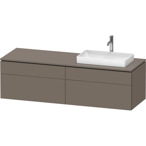 Lavabo de consola Duravit L-Cube, suspendido, incluye placa de