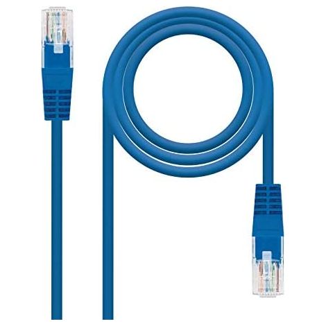 Cable de Red RJ45 UTP Nanocable 10.20.0400-BL Cat.6/ 50cm/ Azul