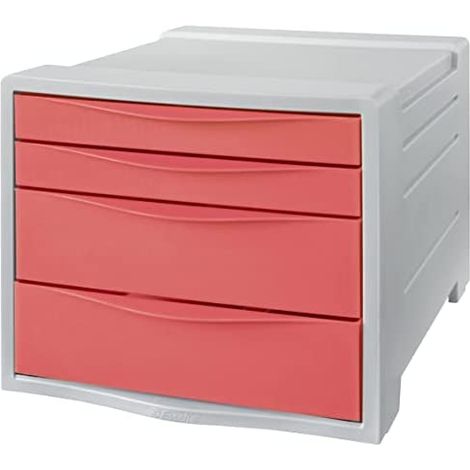 BUC 4 CAJONES (2 GRANDES 2 PEQUEÑOS) COLOUR'BREEZ CORAL ESSELTE 628457 (1/5)