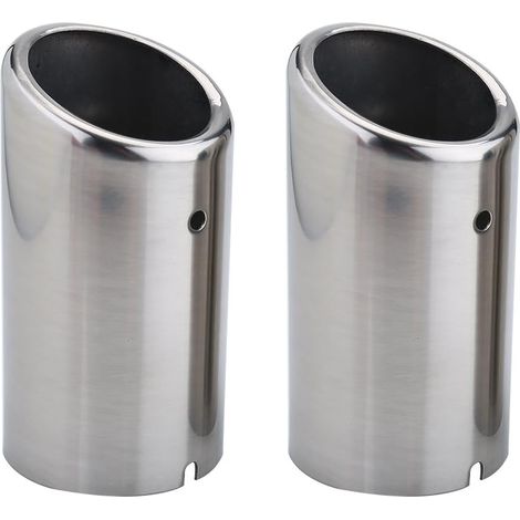 pour embout échappement 6 pour canule echappement 2 pour chrome tail pipe for 2017 Paire d'embouts d'échappement pour voiture, embouts de silencieux pour (1/5)
