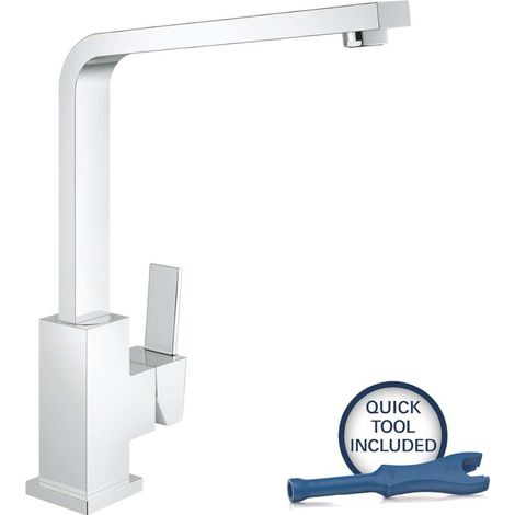 Grohe Sail Cube Küchenarmatur 31393000 chrom, hoher Auslauf, schwenkbar (1/5)