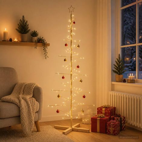 vidaXL Árbol de Navidad de metal con soporte KUOPIO 180 cm Acero (1/5)