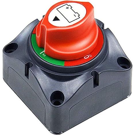 Coupe Circuit de Batterie 12V - 48V Interrupteur Isolateur de Batterie, Interrupteur de Déconnexion de Batterie étanche 275A Commutateur d'Isolateur de Batterie pour Voitures, Bateaux