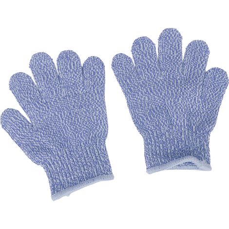 Gants de protection anti-coupures de niveau 5 pour enfants, bleus, pour le jardinage extérieur. (1/5)