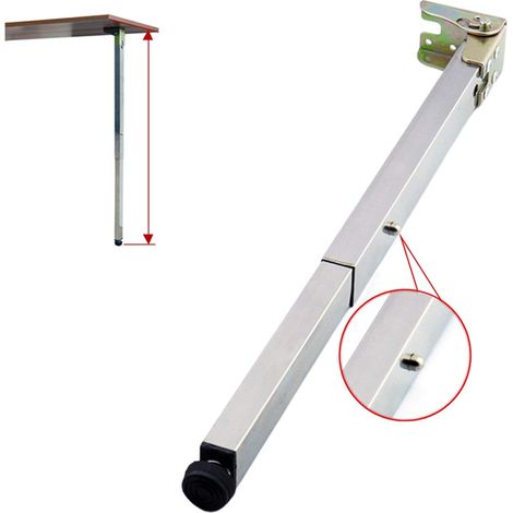 Verstellbare Tischbeine aus Edelstahl für DIY-Möbel, teleskopierbare, klappbare Barhockerbeine, für Esstische, Schränke, 50-130 cm, mit Schrauben (80 cm/31,5 Zoll)