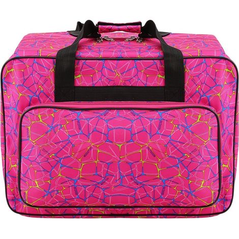 Sac fourre-tout en toile imperméable pour machine à coudre Grande capacité Sac de rangement pour machine à coudre Sac de voyage Portable Sac à main Sac de transport rembourré avec poches et poignée (1/5)