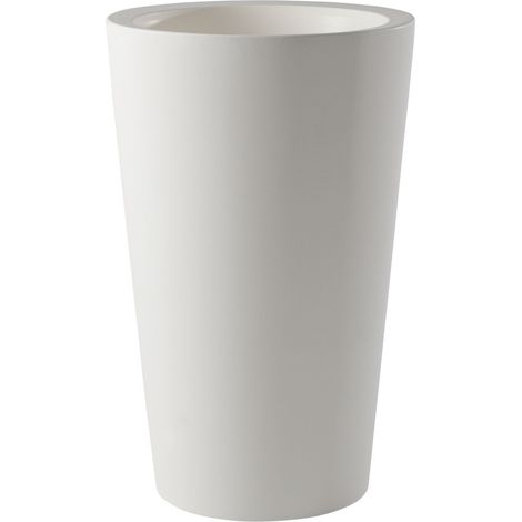X-Pot Bianco - Ø 62 / 98 Vaso decorativo in polietilene originale Slide colorato giardino di design esterno interno bar ristorante hotel (1/3)