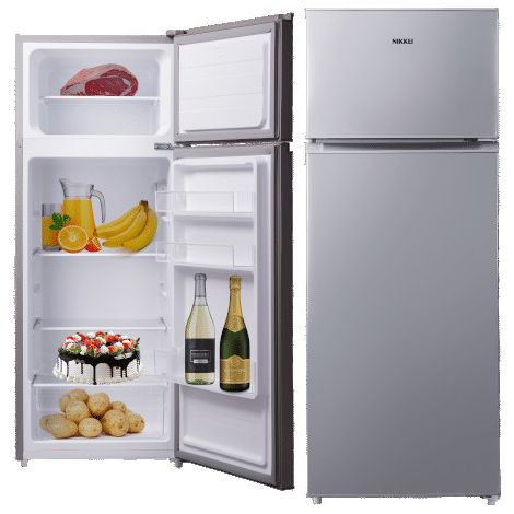 Nikkei SNDP238S Frigorifero Doppia Porta 210 L 143 cm Classe F Statico Controllo Meccanico colore Argento (1/2)
