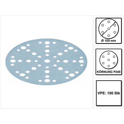 Festool Disco abrasivo STF D150/48 P240 GR/100 Granat - 575168 (1/5)