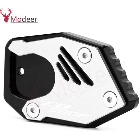 (Argent) Compatible avec Honda CB500F CB 500F CB500 F 2013-2021 - Béquille latérale/de pied - Extension/Plaque de support maxpower (1/4)