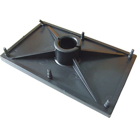 Bodenplatte Gummi, JD3026, Gummiplatte Fixierung Stützen Spanner, langlebig, Gummi, 130x80x25 mm