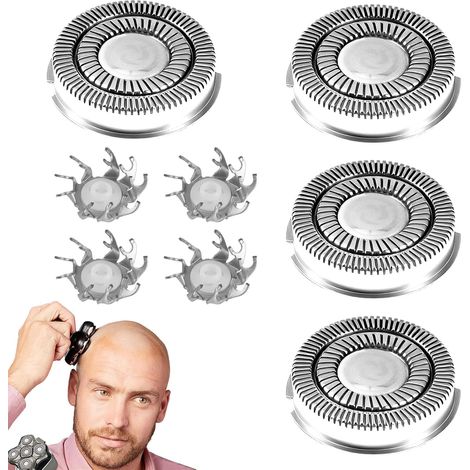 4 Replacement Heads Compatible with Floating Blades 360° for Electric Shaver, Men's Balding Shaver (1/5)