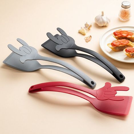 Juego de 3 piezas versátil para alimentos，herramienta reversible con pinza para carne，para pasteles con construcción robusta (1/5)