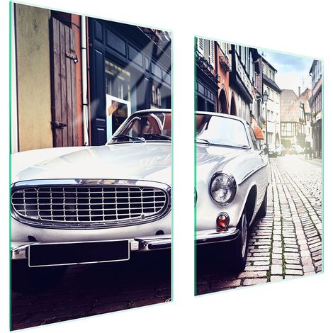 Plaque de protection en verre pour la cuisine 65x52 auto (1/5)