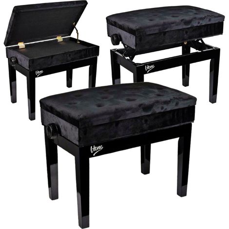V-TONE BENCH 2 WL piano bench with storage WELU (1/5)
