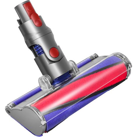 1 Tête De Brosse À Rouleau Pour Sol Dur, Nylon Et Fibre De Carbone, Compatible Dyson V10 V11 V15