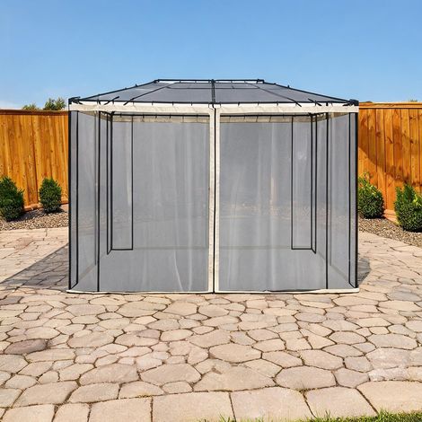 Tonnelle de jardin preto en poliéster Nylon (1/5)