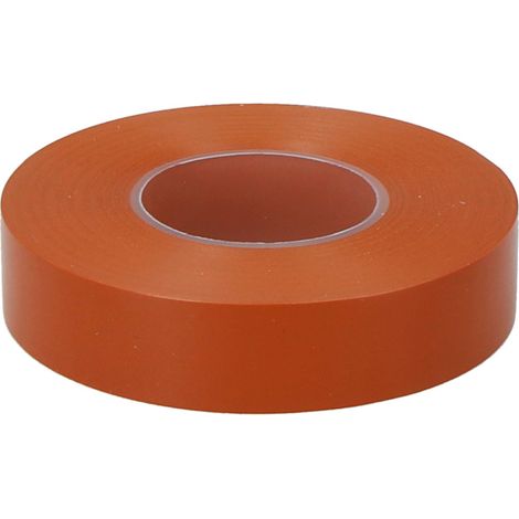 Cinta aislante eléctrica profesional pvc alta adhesión 19 mm x 33 m marrón