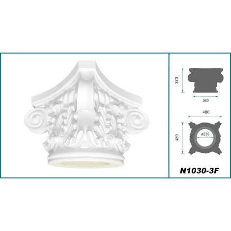 Säule rund glatt stoßfest Set Auswahl 300mm N3230: Rund, Komplettset 1