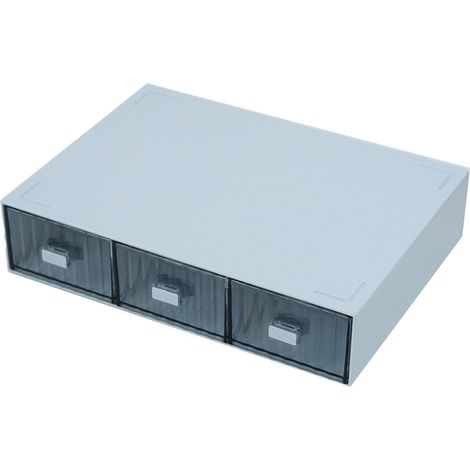 Tiroir De Rangement Pour Bureau - Empilable - En ABS - 3 Niveaux - 23 x 16,5 x 5 cm (1/5)