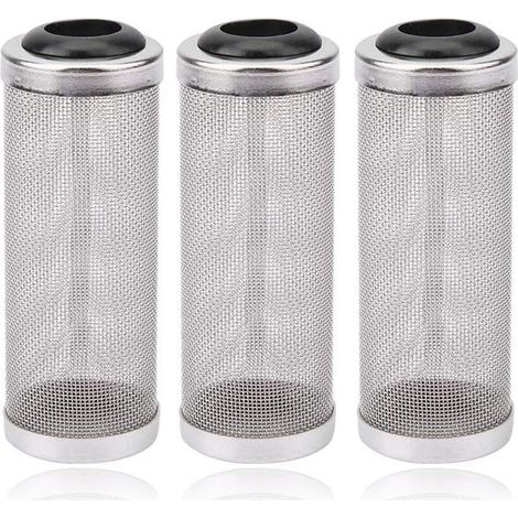 3-piece aquarium filter guard, aquarium sieve filter, inlet filter for fish and shrimp, prevents fish from being sucked into the filter, 16 mm (1/5)