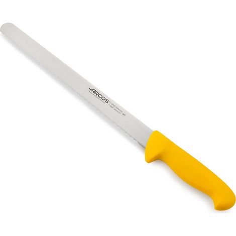 Konditormesser Arcos Farbe - Prof 293700 aus Edelstahl Nitrum und mango ergonomisches gelbes Polypropylen und 30 cm Klinge, Vitrine (1/5)