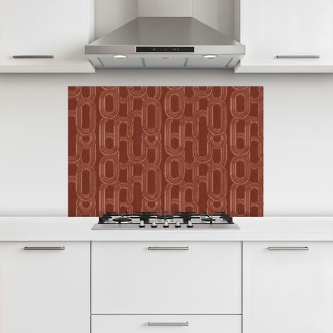 CRÉDENCE CUISINE Abstrait - Texture - Marron 100x65 cm (1/5)