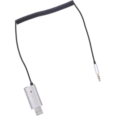 Récepteur Bluetooth de voiture multifonctionnel portable avec appels mains libres HD et adaptateur auxiliaire Bluetooth pour voiture (1/5)