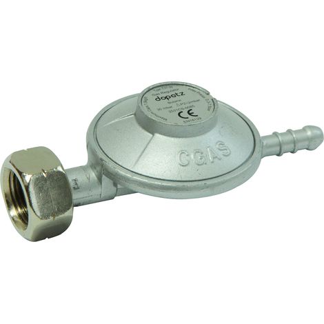 Dapetz ® Butane Gas Regulator Screw On Type Fit Calor 4.5 KG Cylinder Irish F-Valve Screw Low 8mm Tail 30mbar (1/5)