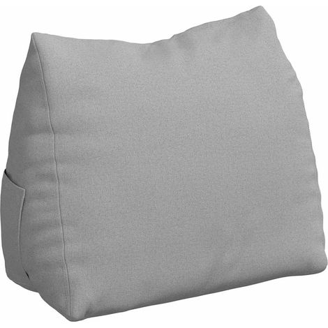 Back Pillow Cloud Grey 45 x 20 x 35 cm Fabric vidaXL