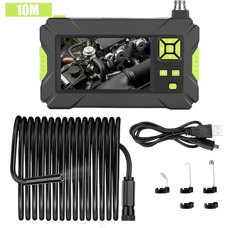 Caméra d'inspection endoscopique 1080P, étanche IP67, câble 10m, diamètre 3 pouces, 8 LED réglables (1/5)