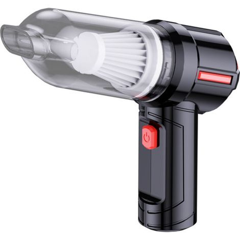 Kabelloser tragbarer Staubsauger in Schwarz – 9000 Pa, ideal für Autos, Sitze und Computertastaturen, kompakt und per USB aufladbar