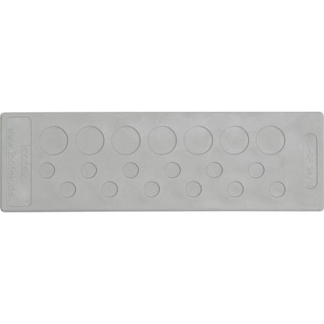 Icotek KEL-DP 24/14 Piastra passacavo Ø (max.) 12.1 mm Gomma Grigio 1 pz.