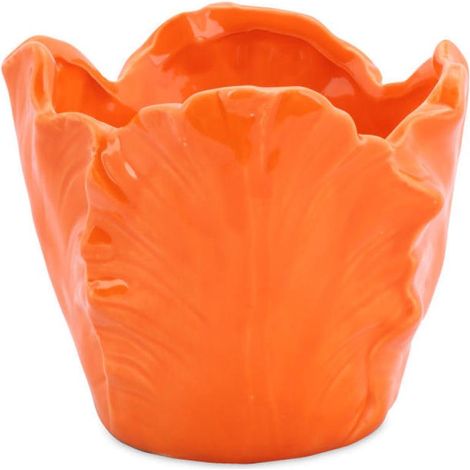 Ciotola a forma di petalo di fiore arancione (1/3)