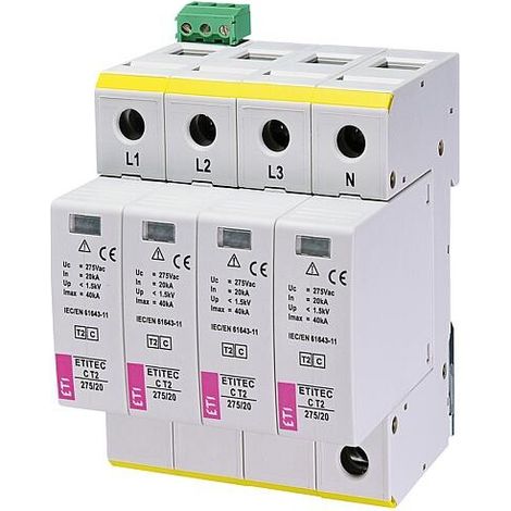 ETI Disjoncteur surpression ETITEC C T2 275/20 4+0 RC, REG