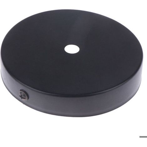 Plaque De Plafond - Base De Chassis - Fixation Pour Suspension En Fer - Pour Luminaire E26 - Noir - 1 Pièce