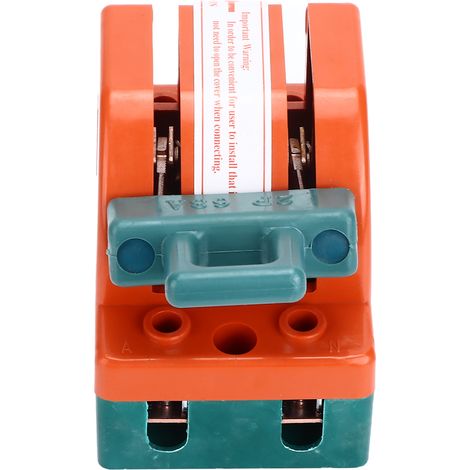 Interrupteur de sécurité à couteau, bipolaire, 63 A, 220 V CA, unipolaire, cuivre ABS, sectionneur pour disjoncteurs à sécurité intégrée (1/5)