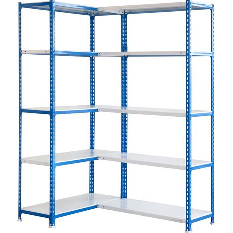 Simonrack Simoncorner mensola angolare in metallo blu e bianco