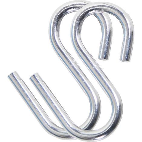 2 Pcs Hammock Hooks, Heavy Duty S-Shaped Hooks, Portable Backpacking Hammock Hooks for Hiking Fisherman (1/5)