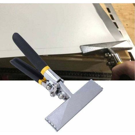 Pince À Sertir - 150 Mm Largeur De Mâchoire - Acier Inoxydable 45 Plaqué Nickel - Pour Pliage Et Aplatissement De Tôles Métalliques - 1 Pièce (1/5)